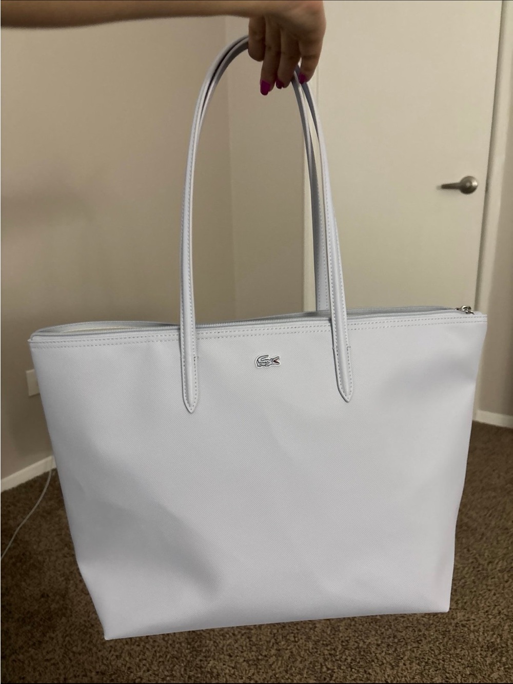 Lacoste blue  Women's Tote Bag with Slim Shoulder Straps